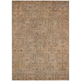 3' X 5' Terra Cotta And Copper Southwestern Washable Indoor Outdoor Area Rug