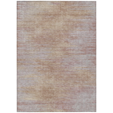 5' X 8' Merlot And Beige Abstract Washable Indoor Outdoor Area Rug