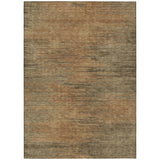 8' X 10' Terra Cotta Brown And Copper Abstract Washable Indoor Outdoor Area Rug
