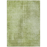 3' X 5' Sage And Green Abstract Washable Indoor Outdoor Area Rug