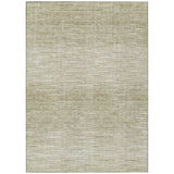 8' X 10' Khaki And Beige Abstract Washable Indoor Outdoor Area Rug