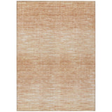 8' X 10' Salmon And Ivory Abstract Washable Indoor Outdoor Area Rug