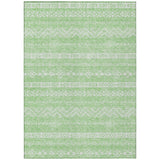 3' X 5' Lime Green And Green Southwestern Washable Indoor Outdoor Area Rug