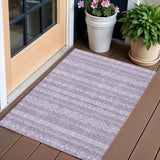 3' X 5' Purple And Lavender Southwestern Washable Indoor Outdoor Area Rug
