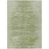 5' X 8' Artichoke Green And Fern Green Abstract Washable Indoor Outdoor Area Rug