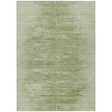8' X 10' Artichoke Green And Fern Green Abstract Washable Indoor Outdoor Area Rug
