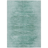 8' X 10' Aqua And Teal Blue Abstract Washable Indoor Outdoor Area Rug