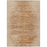8' X 10' Salmon And Copper Abstract Washable Indoor Outdoor Area Rug