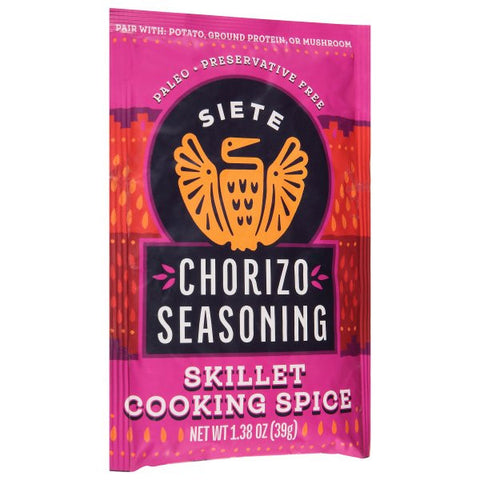 SIETE CHORIZO SEASONING ( 12 X 1.38 OZ   )