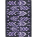 8' X 10' Purple Lavender And Plum Southwestern Washable Indoor Outdoor Area Rug