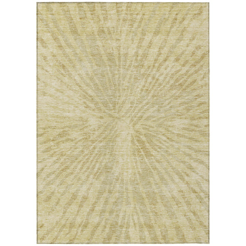 3' X 5' Wheat Beige And Tan Abstract Washable Indoor Outdoor Area Rug