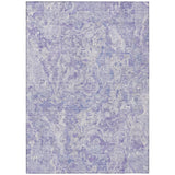 3' X 5' Plum Purple And Lavender Abstract Washable Indoor Outdoor Area Rug