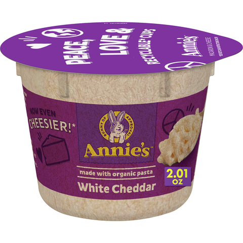Annie's Homegrown Single Cup White Cheddar (12x2.01OZ )