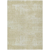 5' X 8' Beige Tan And Taupe Abstract Washable Indoor Outdoor Area Rug