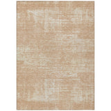 8' X 10' Coral And Salmon Abstract Washable Indoor Outdoor Area Rug