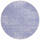 8' Lavender Purple And Lilac Round Abstract Washable Indoor Outdoor Area Rug
