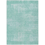 8' X 10' Turquoise And Teal Blue Abstract Washable Indoor Outdoor Area Rug