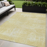 5' X 8' Wheat And Tan Abstract Washable Indoor Outdoor Area Rug