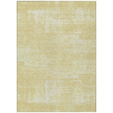 5' X 8' Wheat And Tan Abstract Washable Indoor Outdoor Area Rug