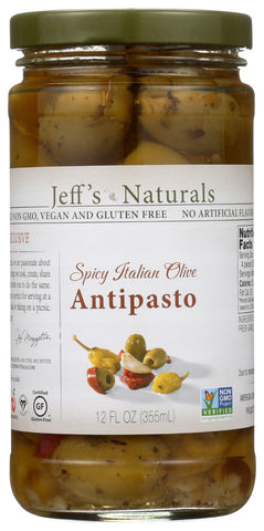 Jeff'S Naturals Spicy Italian Olive Antipasto (6x12 OZ)