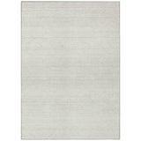 3' X 5' Ivory And Beige Striped Washable Indoor Outdoor Area Rug