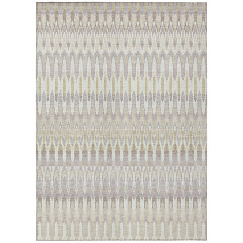 3' X 5' Beige Taupe And Gold Southwestern Washable Indoor Outdoor Area Rug