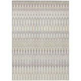 5' X 8' Beige Taupe And Gold Southwestern Washable Indoor Outdoor Area Rug