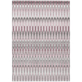 5' X 8' Pink Blush And Gray Southwestern Washable Indoor Outdoor Area Rug