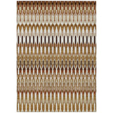 3' X 5' Terra Cotta Beige And Red Southwestern Washable Indoor Outdoor Area Rug