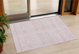 3' X 5' Pink And Ivory Southwestern Washable Indoor Outdoor Area Rug
