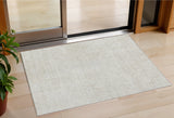 3' X 5' Ivory And Gray Geometric Washable Indoor Outdoor Area Rug