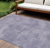 8' X 10' Purple Washable Indoor Outdoor Area Rug