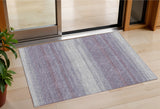 3' X 5' Lavender And Ivory Abstract Washable Indoor Outdoor Area Rug