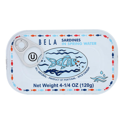 BELA SARDINES IN WATER ( 12 X 4.25 OZ   )