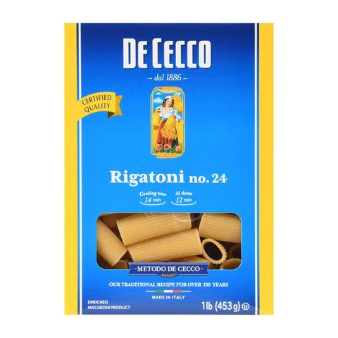 DECECCO RIGATONI #24 ( 12 X 16 OZ   )