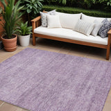 8' X 10' Lavender And Purple Abstract Washable Indoor Outdoor Area Rug