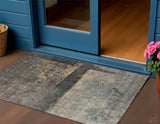 3' X 5' Coffee Black And Beige Abstract Washable Indoor Outdoor Area Rug