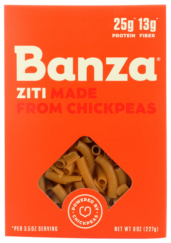 BANZA CHCKPEA ZITI PASTA ( 6 X 8 OZ   )
