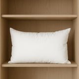 13" X 21" White Lumbar Cotton Throw Pillow Insert