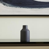 11" Black Tulip Metal Table Vase