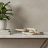 1" Beige Glass Decorative Wall Sculpture