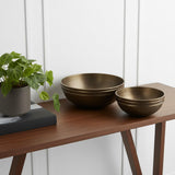 11" Brass Metal Round Centerpiece Bowl