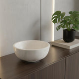 10" White Marble Round Centerpiece Bowl