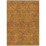 8' X 10' Copper And Ivory Geometric Washable Indoor Outdoor Area Rug
