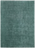2' X 3' Green And White Hand Woven Area Rug