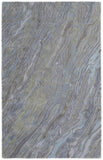 8' X 10' Gold Brown And Gray Striped Washable Indoor Outdoor Area Rug