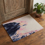 2' X 3' Pink Blue And Ivory Abstract Hand Tufted Area Rug