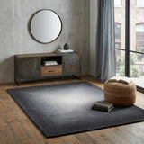 4' X 6' Black White And Gray Abstract Hand Tufted Area Rug
