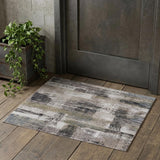 2' X 3' Gray Taupe And Ivory Abstract Distressed Area Rug
