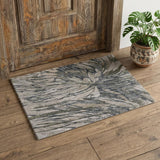 2' X 3' Gray Green And Ivory Abstract Area Rug